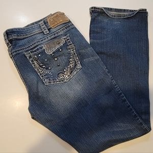 Silver Aiko Slim Boot W 34/L 33